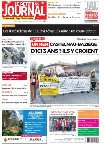 Le Petit Journal - L'hebdo du Pays Toulousain - 21 Dec 2018