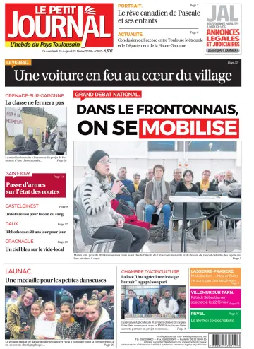 Le Petit Journal - L'hebdo du Pays Toulousain - 15 Feb 2019