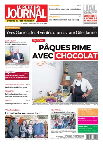 Le Petit Journal - L'hebdo du Pays Toulousain - 19 Apr 2019