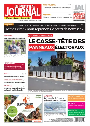 Le Petit Journal - L'hebdo du Pays Toulousain - 17 May 2019