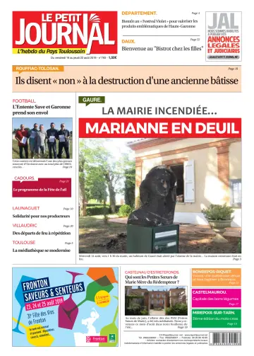 Le Petit Journal - L'hebdo du Pays Toulousain - 16 Aug 2019