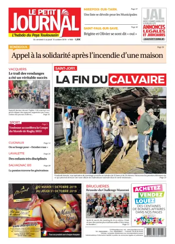 Le Petit Journal - L'hebdo du Pays Toulousain - 4 Oct 2019