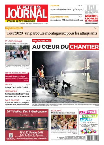 Le Petit Journal - L'hebdo du Pays Toulousain - 18 Oct 2019