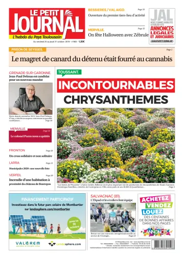 Le Petit Journal - L'hebdo du Pays Toulousain - 25 Oct 2019