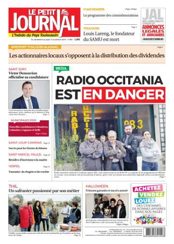 Le Petit Journal - L'hebdo du Pays Toulousain - 8 Nov 2019