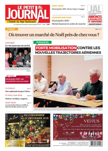 Le Petit Journal - L'hebdo du Pays Toulousain - 29 Nov 2019