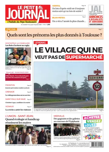 Le Petit Journal - L'hebdo du Pays Toulousain - 10 Jan 2020