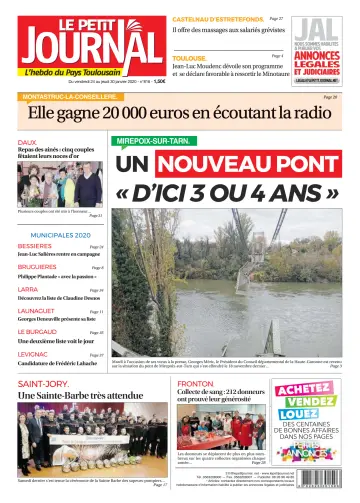 Le Petit Journal - L'hebdo du Pays Toulousain - 24 Jan 2020