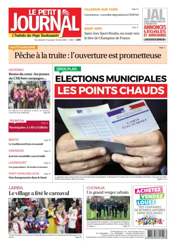 Le Petit Journal - L'hebdo du Pays Toulousain - 13 Mar 2020