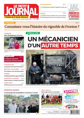 Le Petit Journal - L'hebdo du Pays Toulousain - 28 Aug 2020