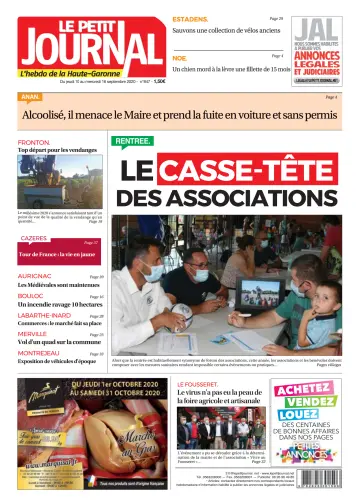 Le Petit Journal - L'hebdo du Pays Toulousain - 11 Sep 2020