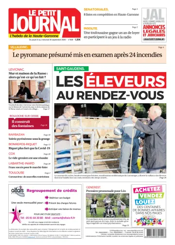 Le Petit Journal - L'hebdo du Pays Toulousain - 25 Sep 2020