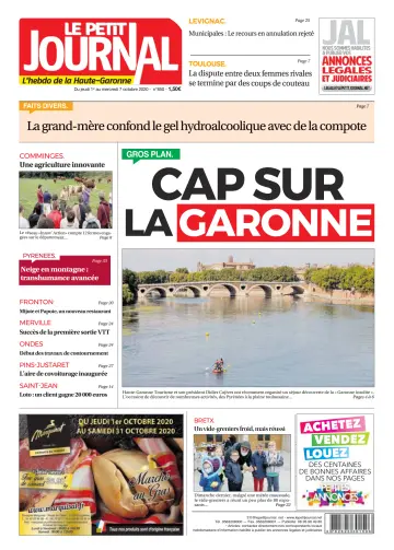 Le Petit Journal - L'hebdo du Pays Toulousain - 2 Oct 2020