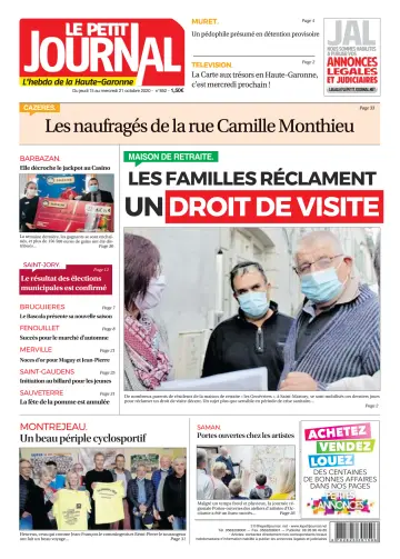 Le Petit Journal - L'hebdo du Pays Toulousain - 16 Oct 2020