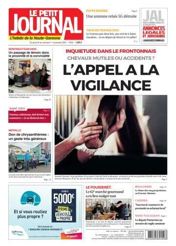Le Petit Journal - L'hebdo du Pays Toulousain - 6 Nov 2020