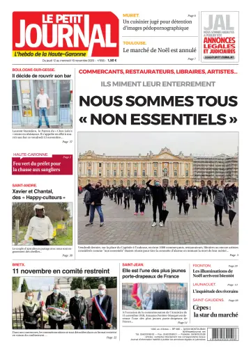 Le Petit Journal - L'hebdo du Pays Toulousain - 13 Nov 2020
