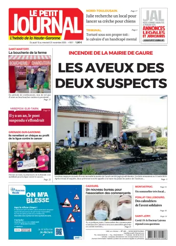 Le Petit Journal - L'hebdo du Pays Toulousain - 20 Nov 2020