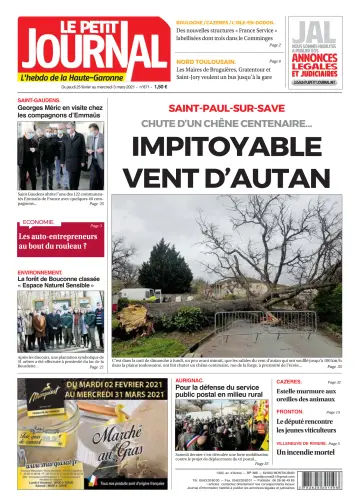 Le Petit Journal - L'hebdo du Pays Toulousain - 26 Feb 2021