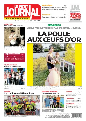 Le Petit Journal - L'hebdo du Pays Toulousain - 3 Sep 2021