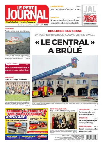 Le Petit Journal - L'hebdo du Pays Toulousain - 5 Nov 2021