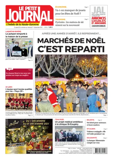 Le Petit Journal - L'hebdo du Pays Toulousain - 26 Nov 2021