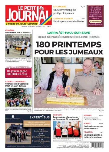 Le Petit Journal - L'hebdo du Pays Toulousain - 22 Apr 2022