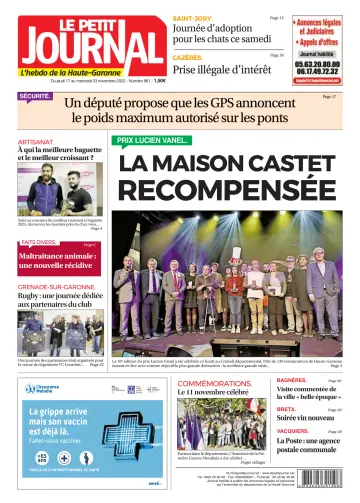 Le Petit Journal - L'hebdo du Pays Toulousain - 18 Nov 2022