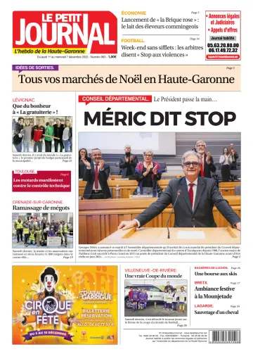 Le Petit Journal - L'hebdo du Pays Toulousain - 2 Dec 2022