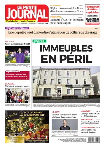 Le Petit Journal - L'hebdo du Pays Toulousain - 9 Dec 2022