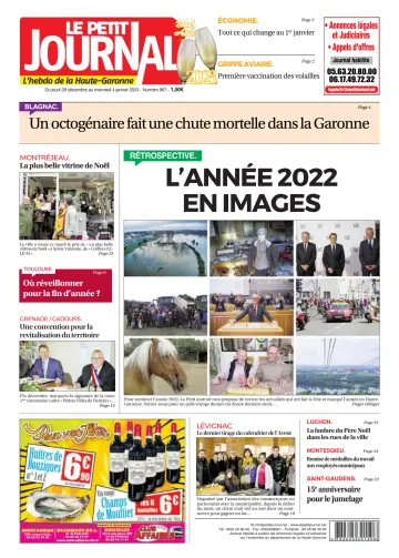 Le Petit Journal - L'hebdo du Pays Toulousain - 30 Dec 2022