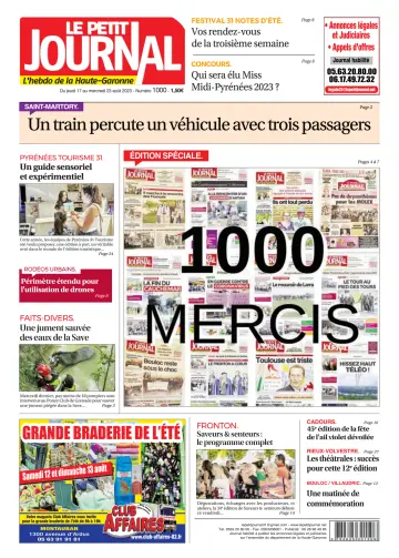 Le Petit Journal - L'hebdo du Pays Toulousain - 18 Aug 2023