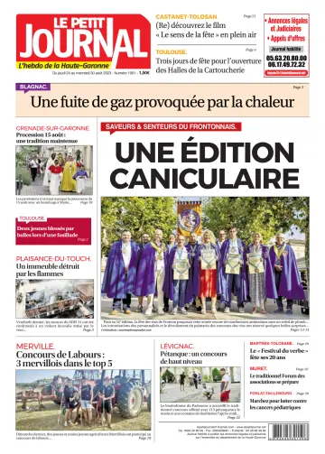 Le Petit Journal - L'hebdo du Pays Toulousain - 25 Aug 2023