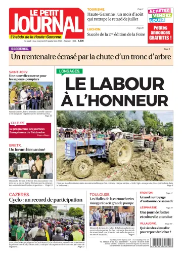 Le Petit Journal - L'hebdo du Pays Toulousain - 15 Sep 2023