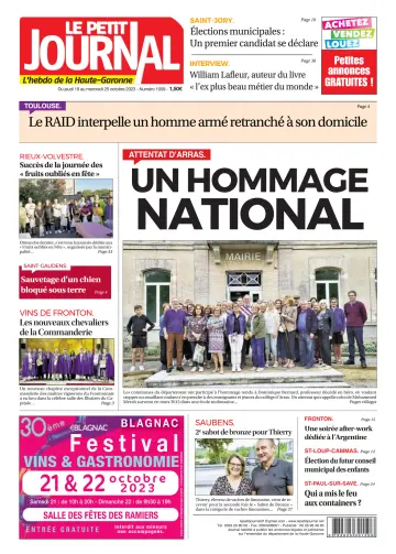 Le Petit Journal - L'hebdo du Pays Toulousain - 20 Oct 2023