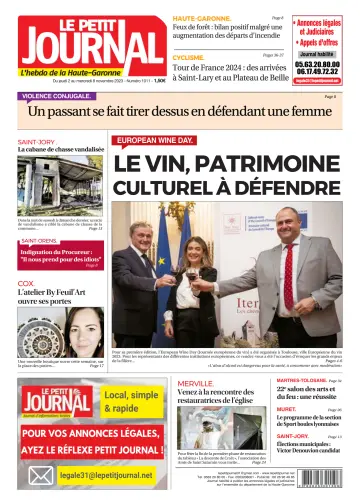 Le Petit Journal - L'hebdo du Pays Toulousain - 3 Nov 2023