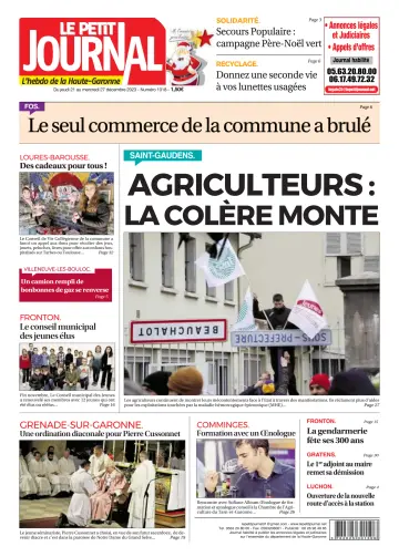 Le Petit Journal - L'hebdo du Pays Toulousain - 22 十二月 2023