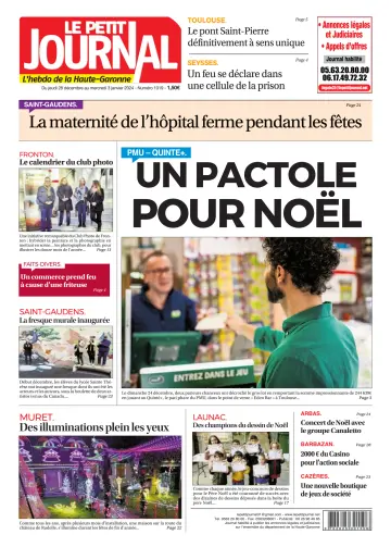 Le Petit Journal - L'hebdo du Pays Toulousain - 29 dic 2023