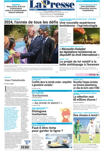 La Presse (Tunisie) - 7 Jan 2024