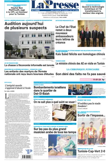 La Presse (Tunisie) - 11 Jan 2024