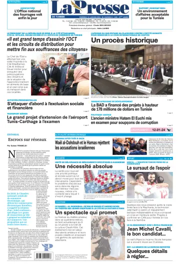 La Presse (Tunisie) - 12 Jan 2024
