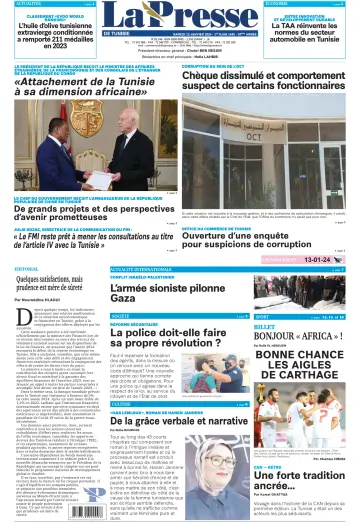 La Presse (Tunisie) - 13 Jan 2024