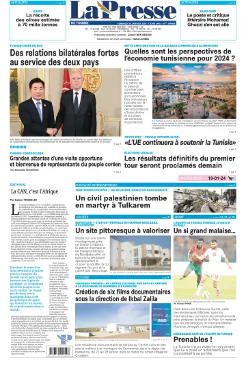 La Presse (Tunisie) - 19 Jan 2024