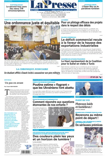 La Presse (Tunisie) - 27 Jan 2024