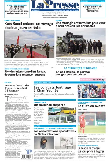 La Presse (Tunisie) - 29 Jan 2024