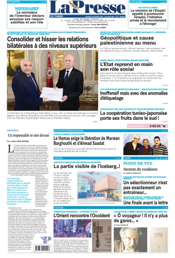 La Presse (Tunisie) - 3 Feb 2024