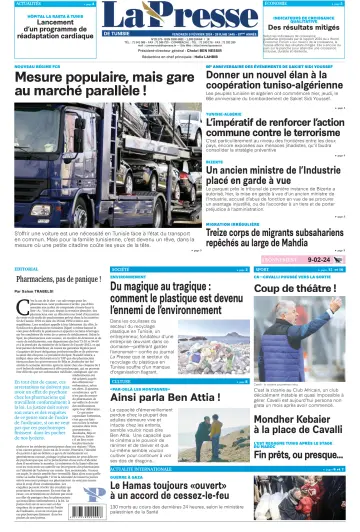 La Presse (Tunisie) - 9 Feb 2024