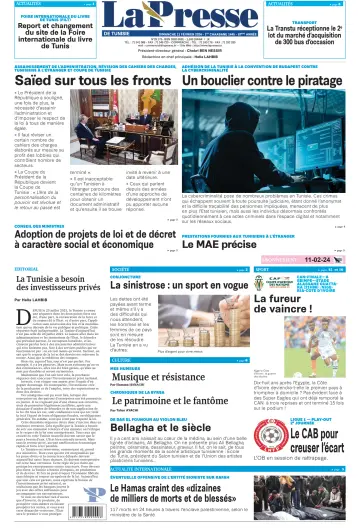 La Presse (Tunisie) - 11 Feb 2024