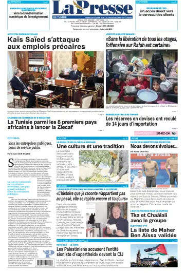 La Presse (Tunisie) - 20 Feb 2024
