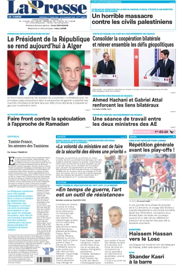 La Presse (Tunisie) - 1 Maw 2024