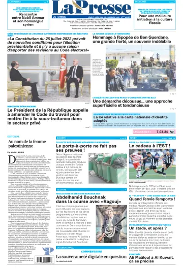 La Presse (Tunisie) - 07 März 2024